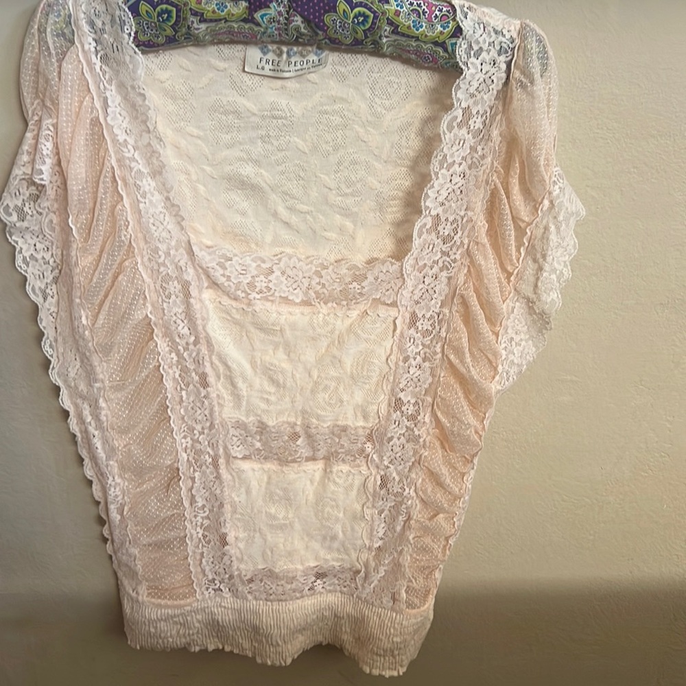 Free People Lace Top
